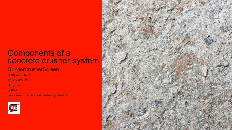 Components of a concrete crusher system