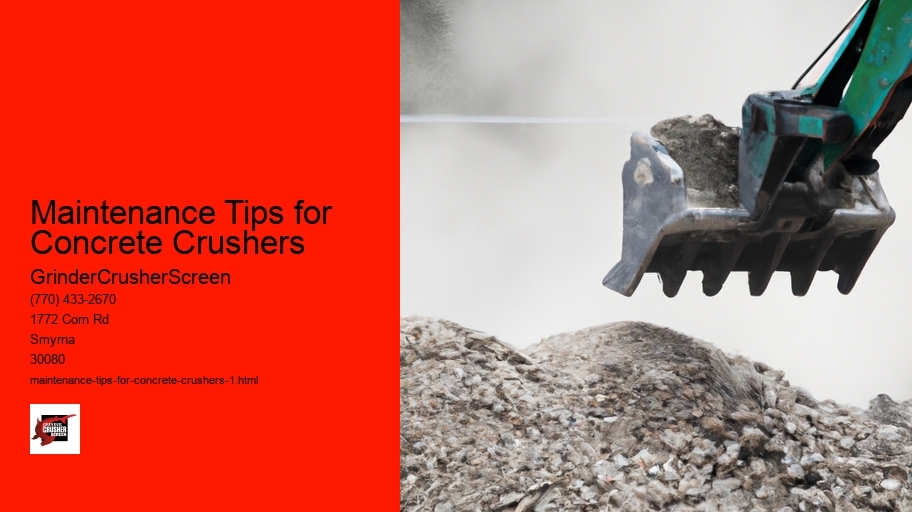 Maintenance Tips for Concrete Crushers